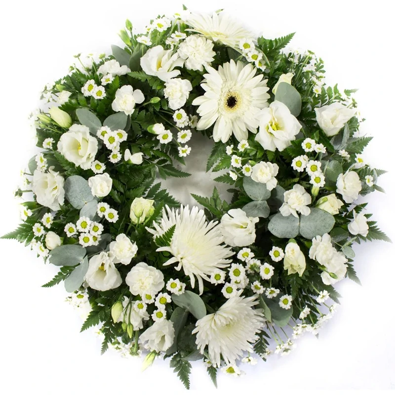 Classic Wreath in White SYM 321